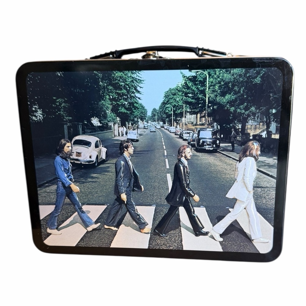 The Beatles Black Abbey Road Tin Case/Lunchbox